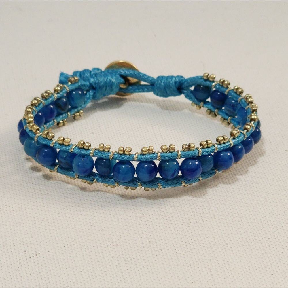J. Crew turquoise‎ beaded bracelet new!!!
